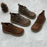 Casual Comfortable Lace-up Genuine Leather Women's Boots
