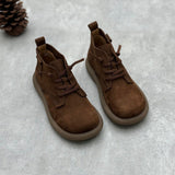 Casual Comfortable Lace-up Genuine Leather Women's Boots