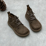 Casual Comfortable Lace-up Genuine Leather Women's Boots