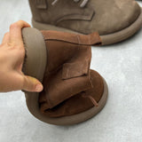 Casual Comfortable Lace-up Genuine Leather Women's Boots