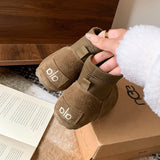 Women’s Cow Suede Ankle Boots – Casual Flat Comfortable Style