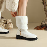 Women's Winter Snow Boots Plush Lined Warm Long Shaft Boots