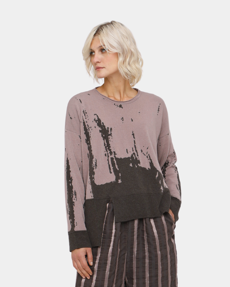 Ozai N Ku Pleiades Reversible Sweater, Pink