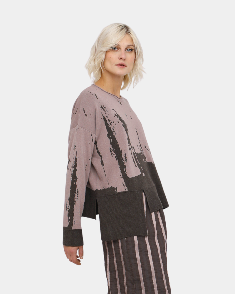 Ozai N Ku Pleiades Reversible Sweater, Pink