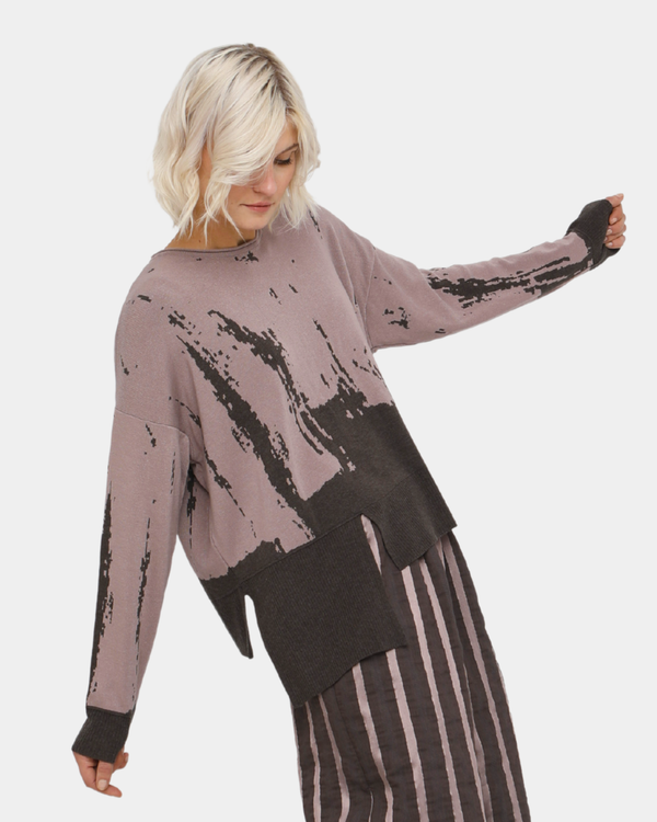 Ozai N Ku Pleiades Reversible Sweater, Pink