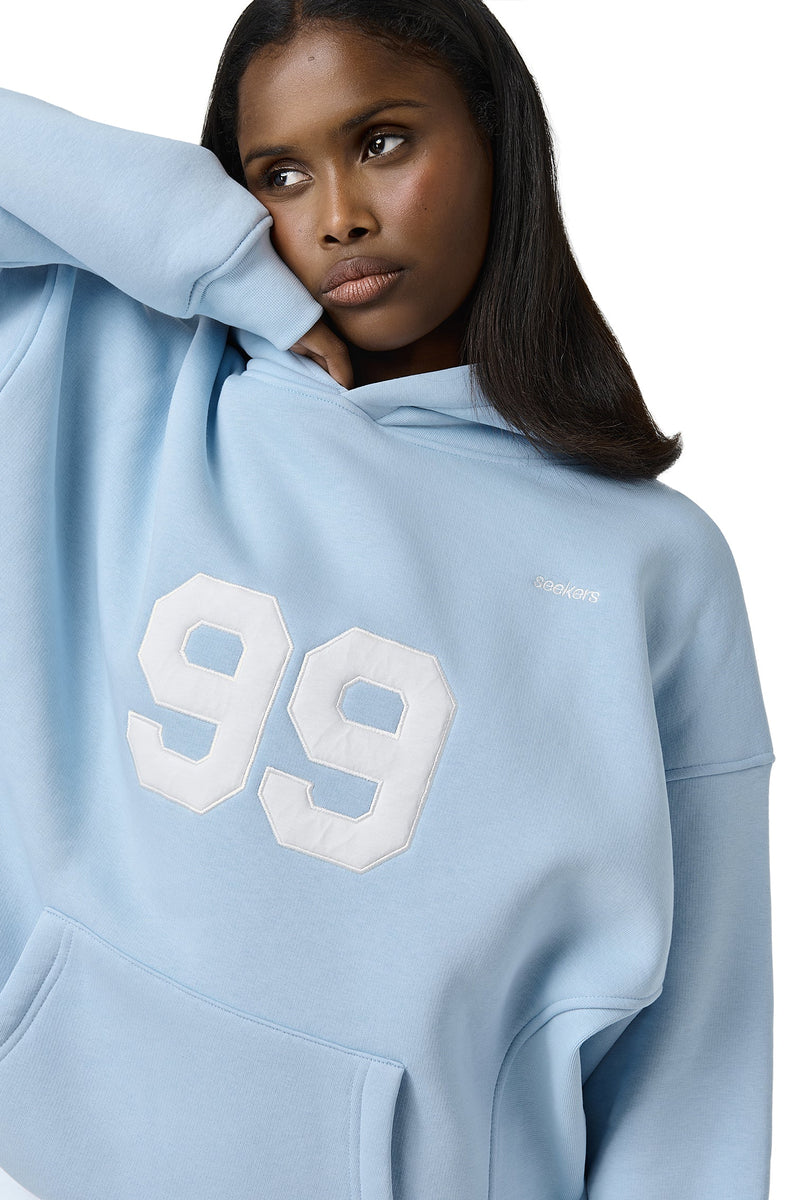 99 Hoodie in Powder Blue