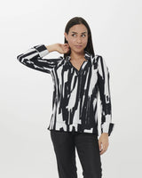 Cyber V-Neck Pullover Top, Brush