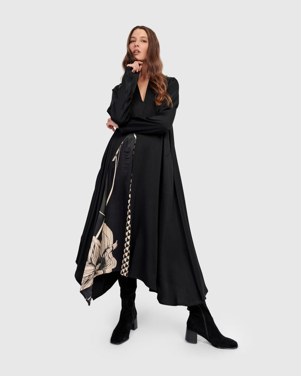 Baroque Draped Dress, Mix