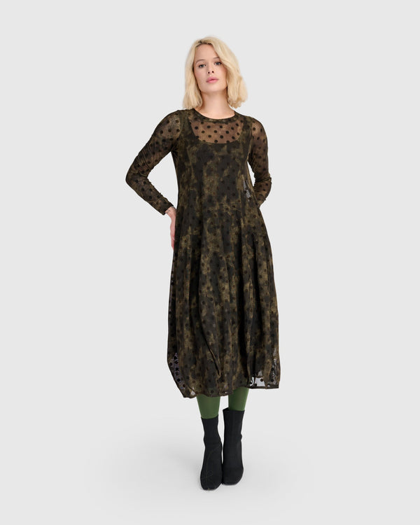 Bramble Mesh Cocoon Dress, Antique