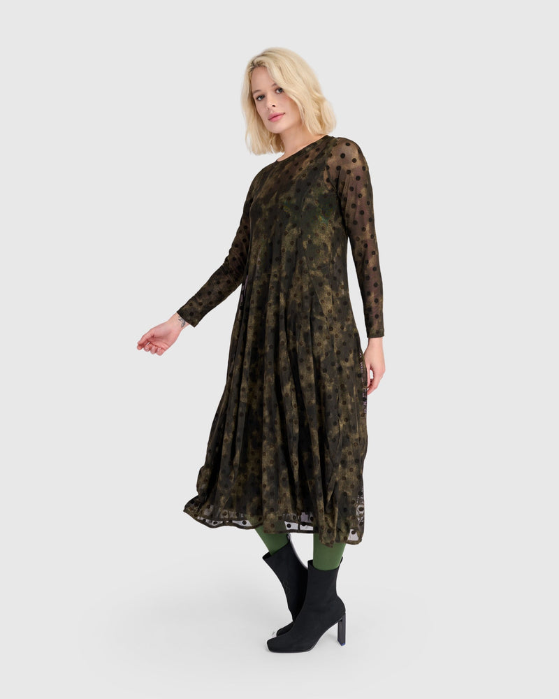 Bramble Mesh Cocoon Dress, Antique