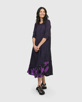 Chrysalis Midi Dress, Violet