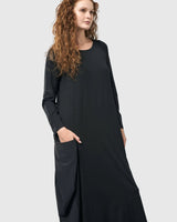 Midnight Maxi Dress, Black