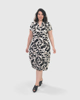 Jane Cocoon Midi Dress, Tie Dye