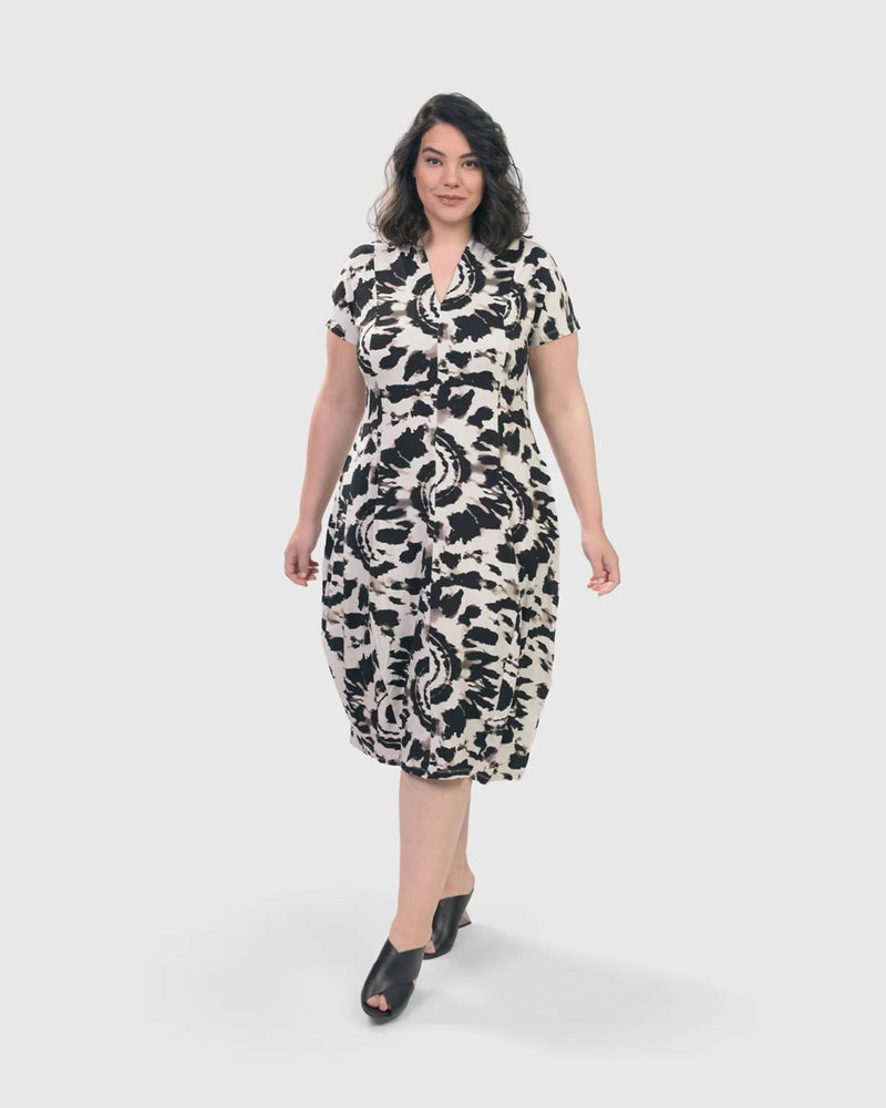 Jane Cocoon Midi Dress, Tie Dye