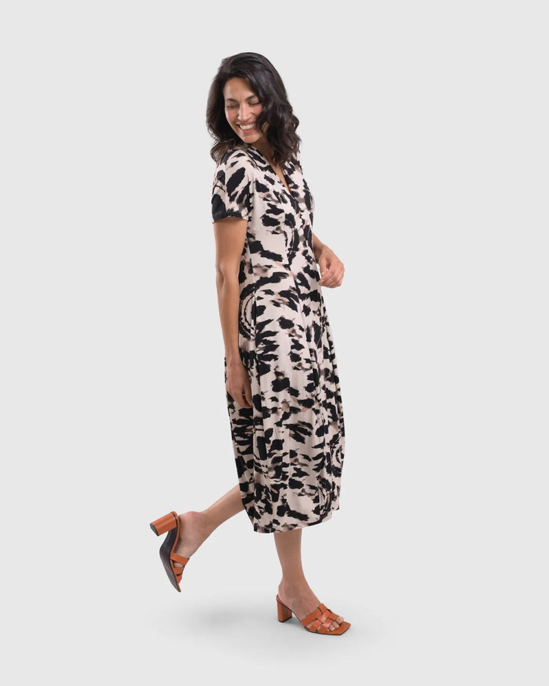 Jane Cocoon Midi Dress, Tie Dye