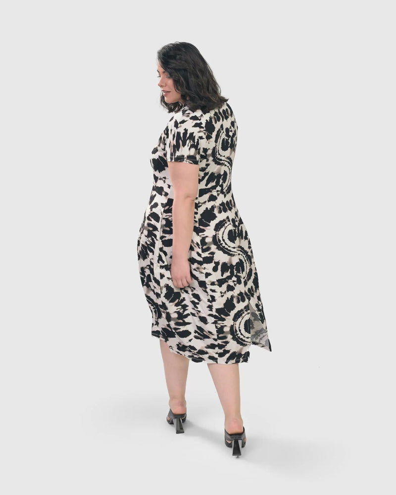 Jane Cocoon Midi Dress, Tie Dye