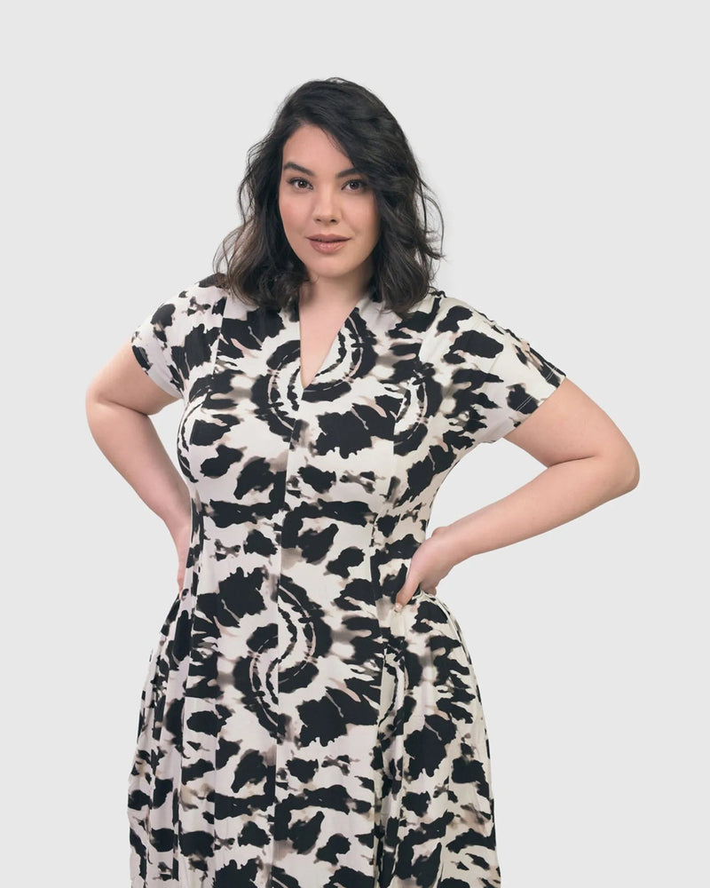 Jane Cocoon Midi Dress, Tie Dye