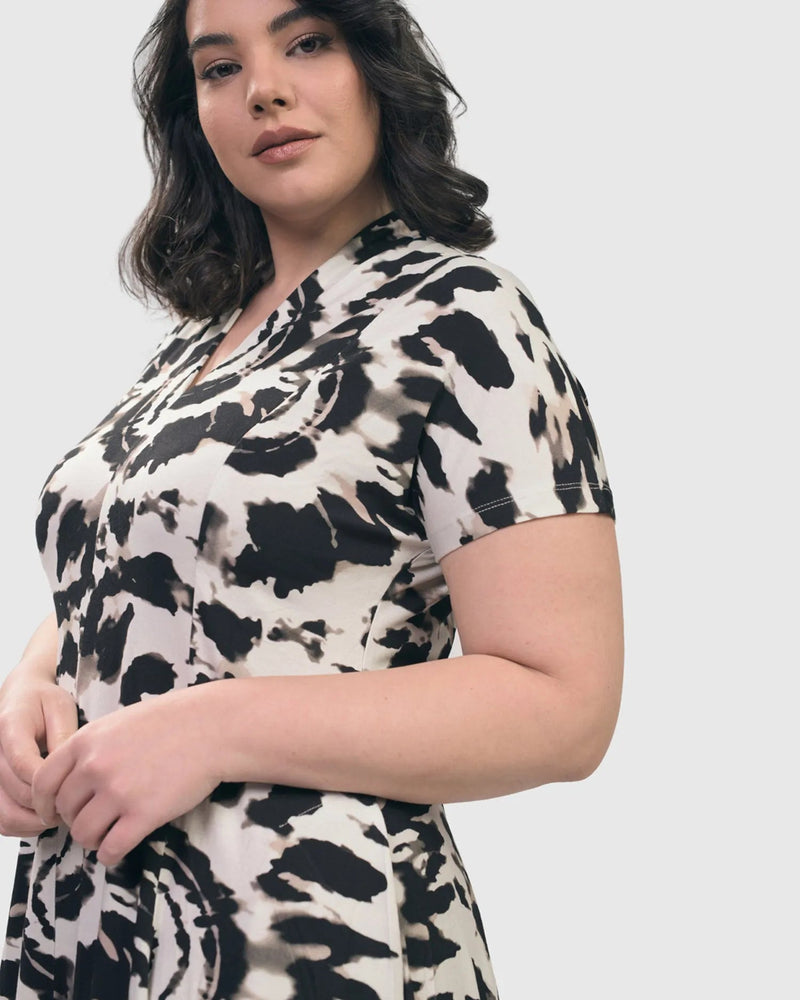 Jane Cocoon Midi Dress, Tie Dye