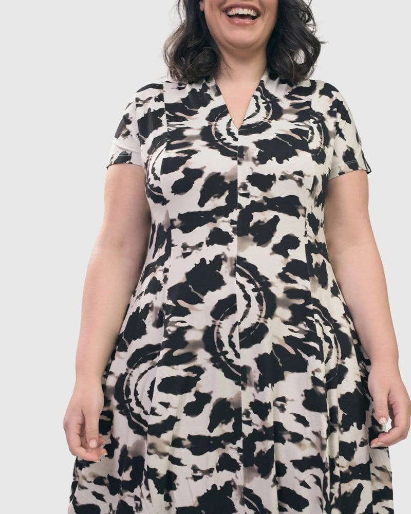 Jane Cocoon Midi Dress, Tie Dye