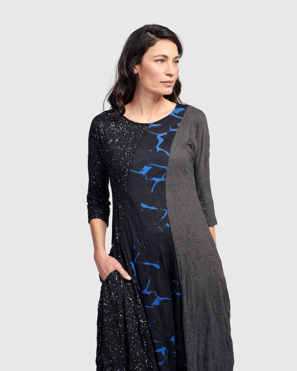 Arcadia Crew Cocoon Dress, Blue