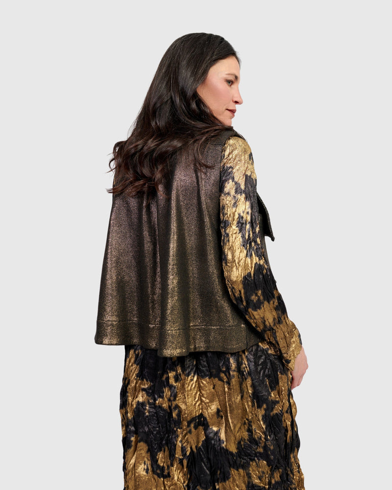 Queenie Utility Vest, Gold