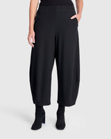 Cozy Heavyweight Lantern Pants, Black