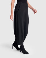 Cozy Heavyweight Lantern Pants, Black