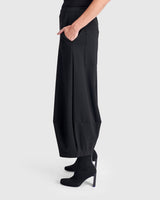 Cozy Heavyweight Lantern Pants, Black
