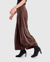 Everyday Velvet Punto Pants, Sepia