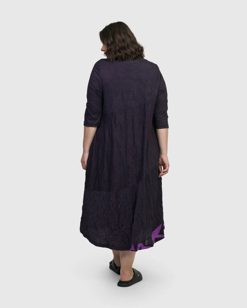 Chrysalis Midi Dress, Violet
