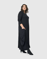 Midnight Maxi Dress, Black