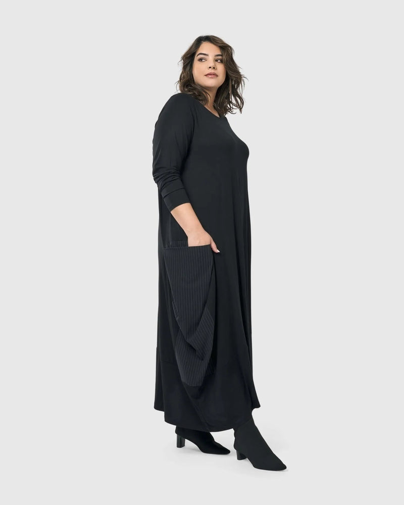 Midnight Maxi Dress, Black