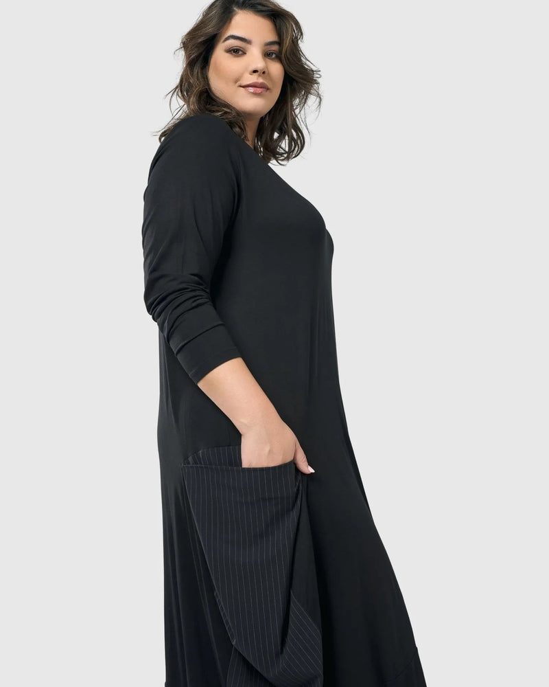 Midnight Maxi Dress, Black