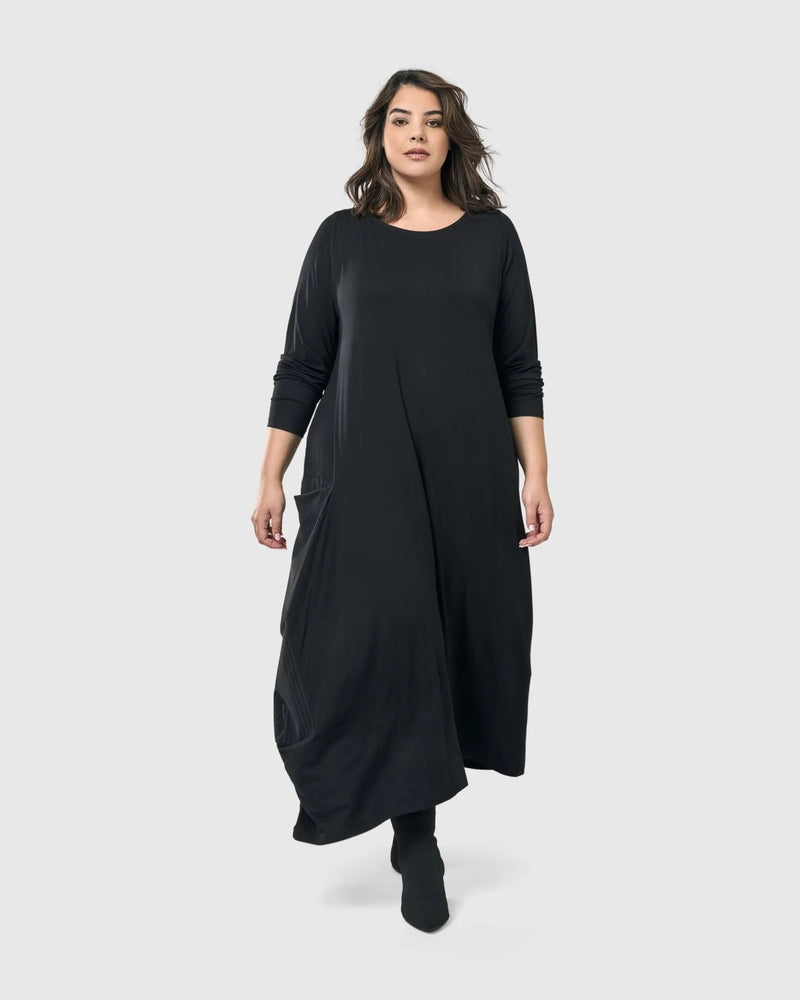 Midnight Maxi Dress, Black