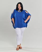 Boxy Dolman Top, Cobalt