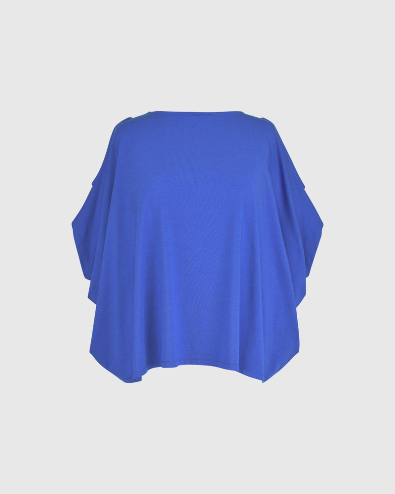 Boxy Dolman Top, Cobalt