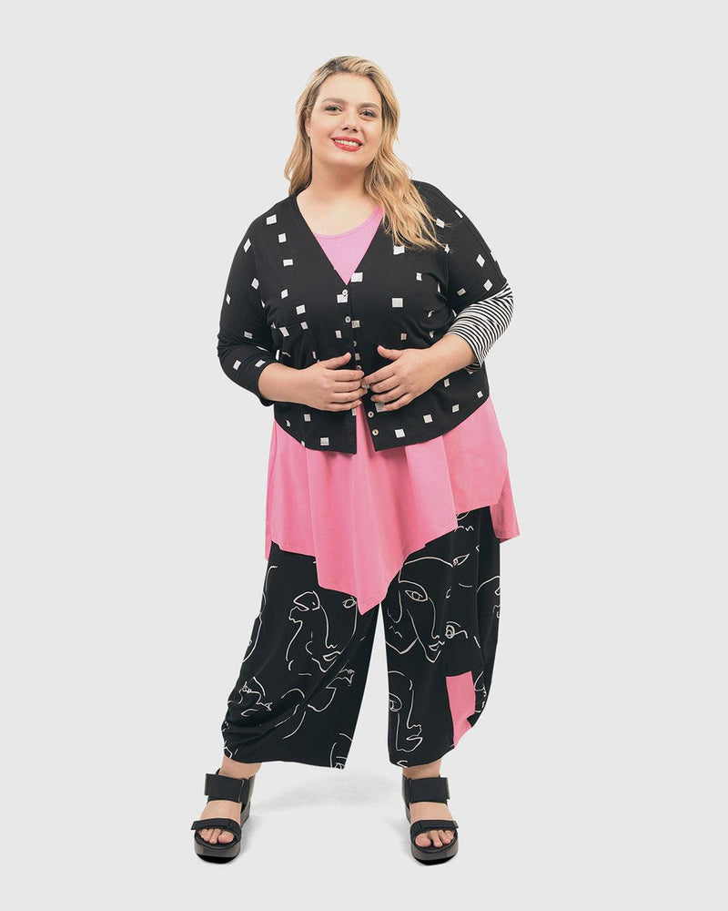 Ani Sleeveless Tunic Top, Bazooka