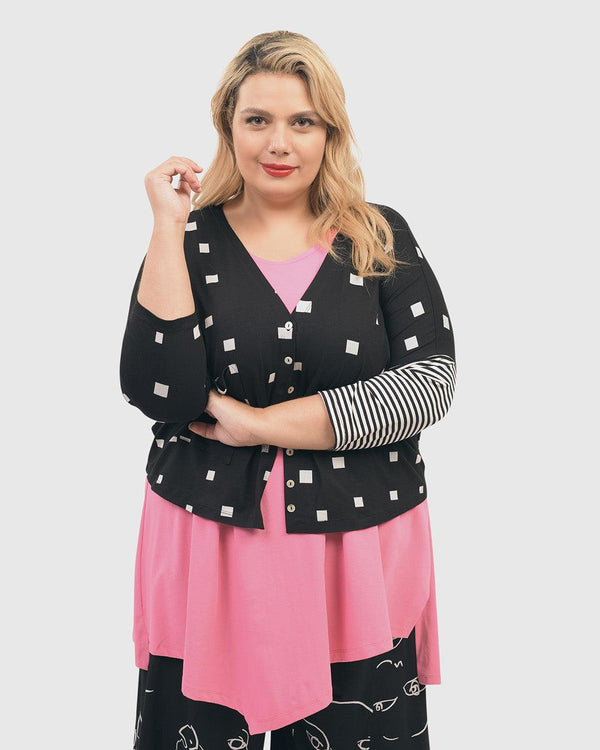 Ani Sleeveless Tunic Top, Bazooka