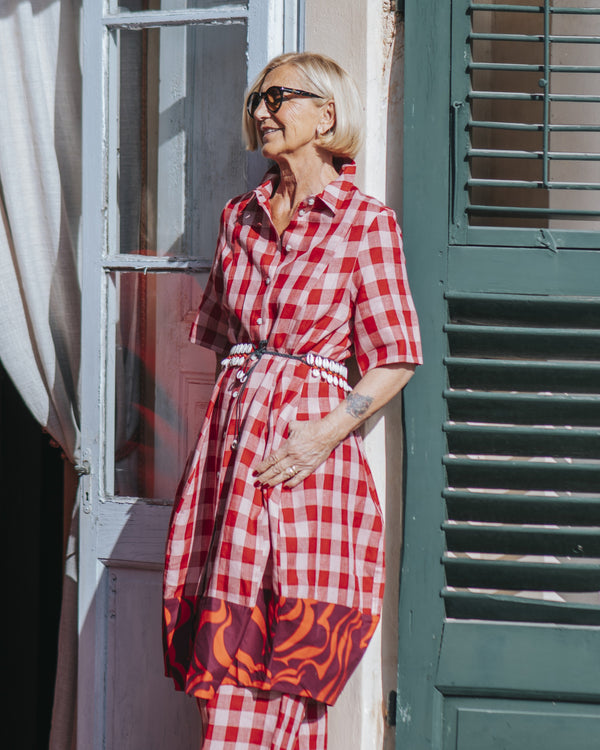 Bunny Wonderful Shirt Dress, Check