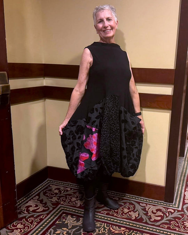 Bijou Wonderful Dress, Black Mix