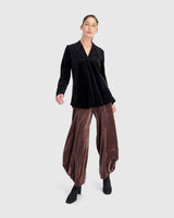 Everyday Velvet Punto Pants, Sepia