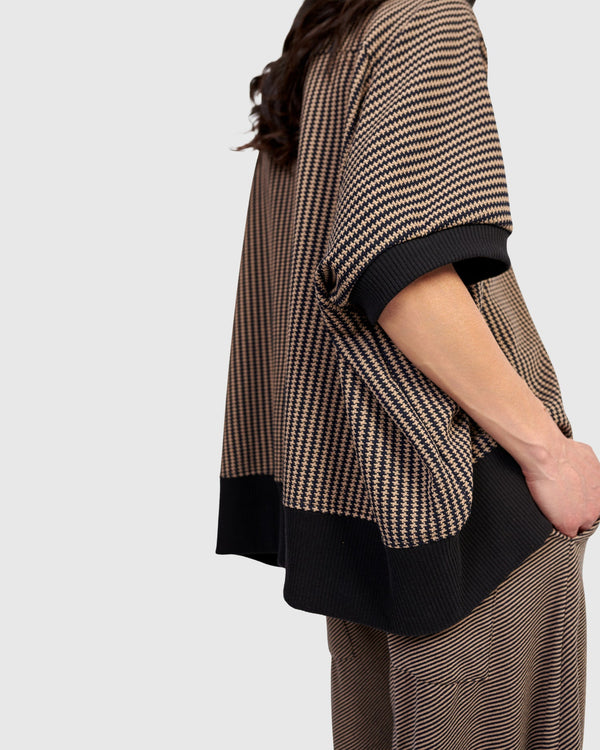 Yetta Rounded Top, Chocolate