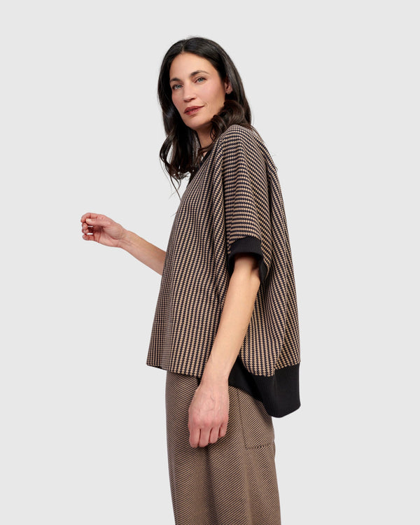 Yetta Rounded Top, Chocolate