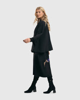 Amethyst Mix Media Cocoon Dress, Multi