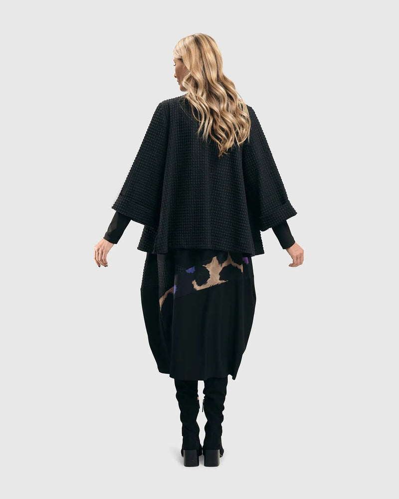 Amethyst Mix Media Cocoon Dress, Multi