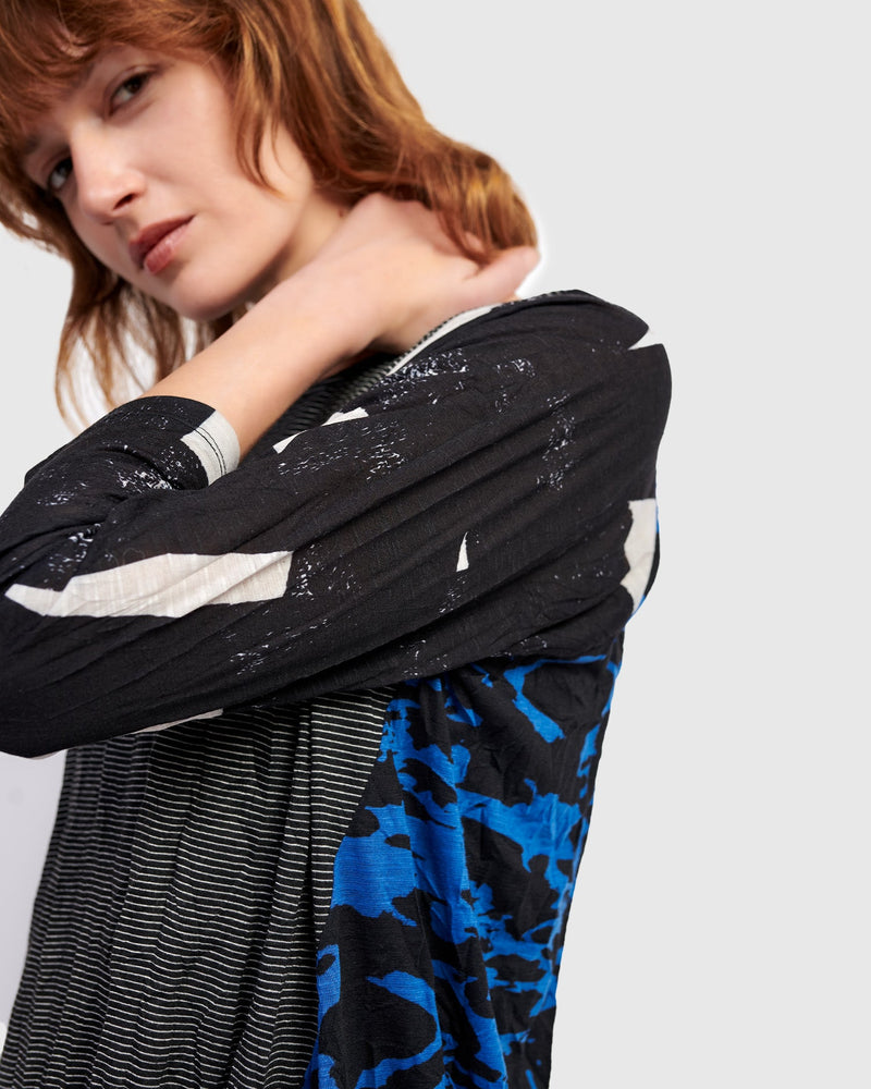 Breezy Baseball Tee, Blue