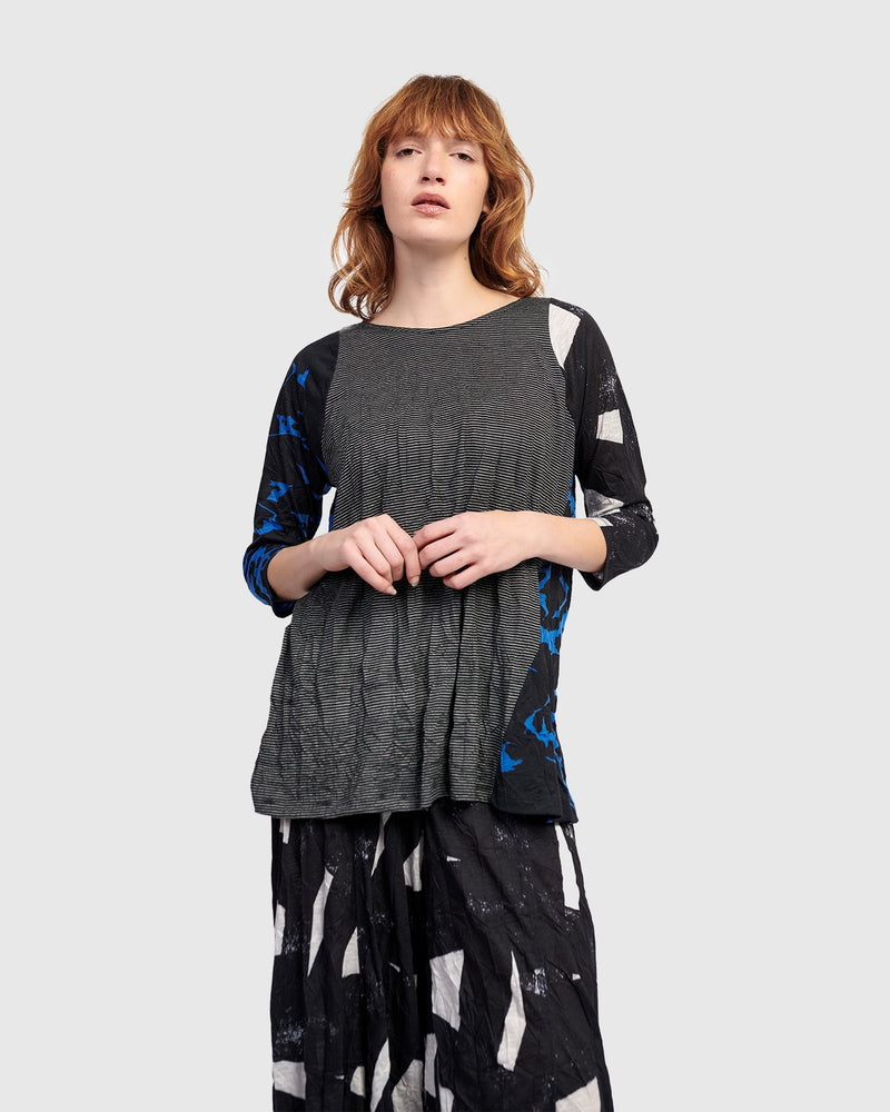 Breezy Baseball Tee, Blue