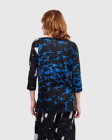 Breezy Baseball Tee, Blue