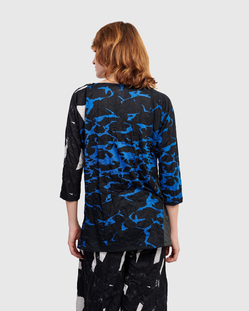 Breezy Baseball Tee, Blue