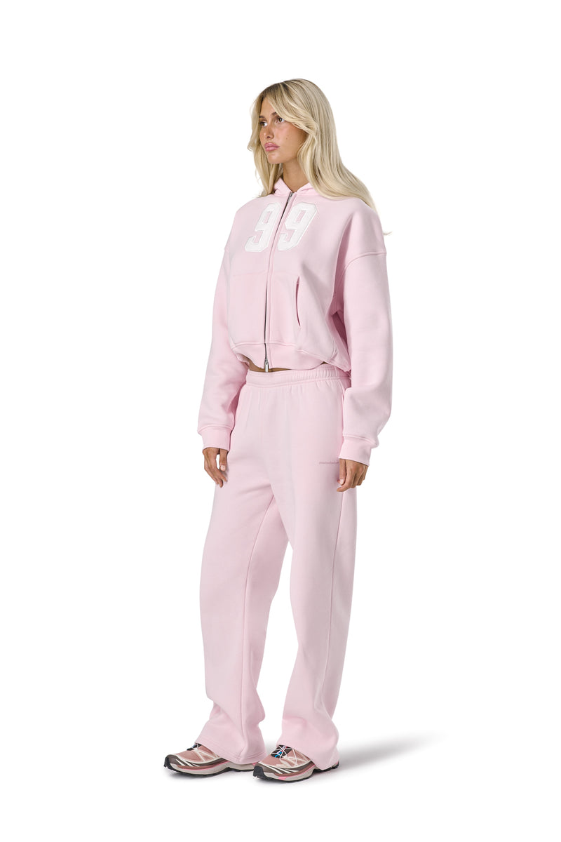 99 Shrunken Zip Hoodie in Bunny